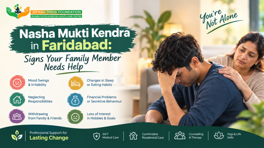 Nasha Mukti Kendra in Faridabad: Signs Your Family Member Needs Help