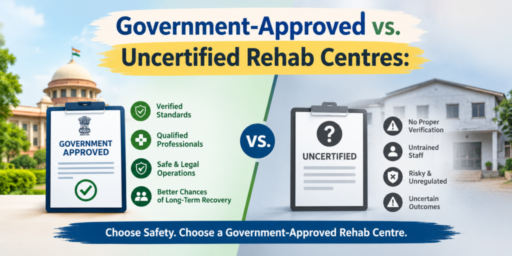 Government-Approved vs. Uncertified Rehab Centres